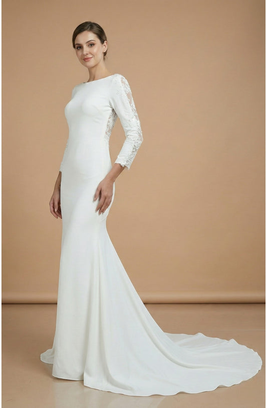 Mermaid Tulle Wedding Gown