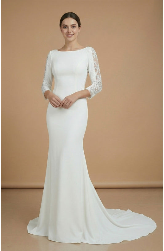 Mermaid Tulle Wedding Gown