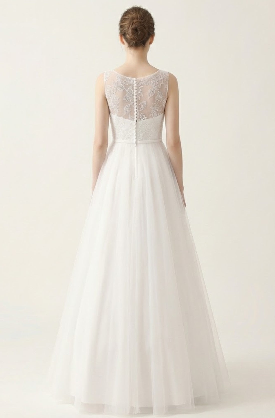 Lace Appliqué Ball Gown Wedding Dress