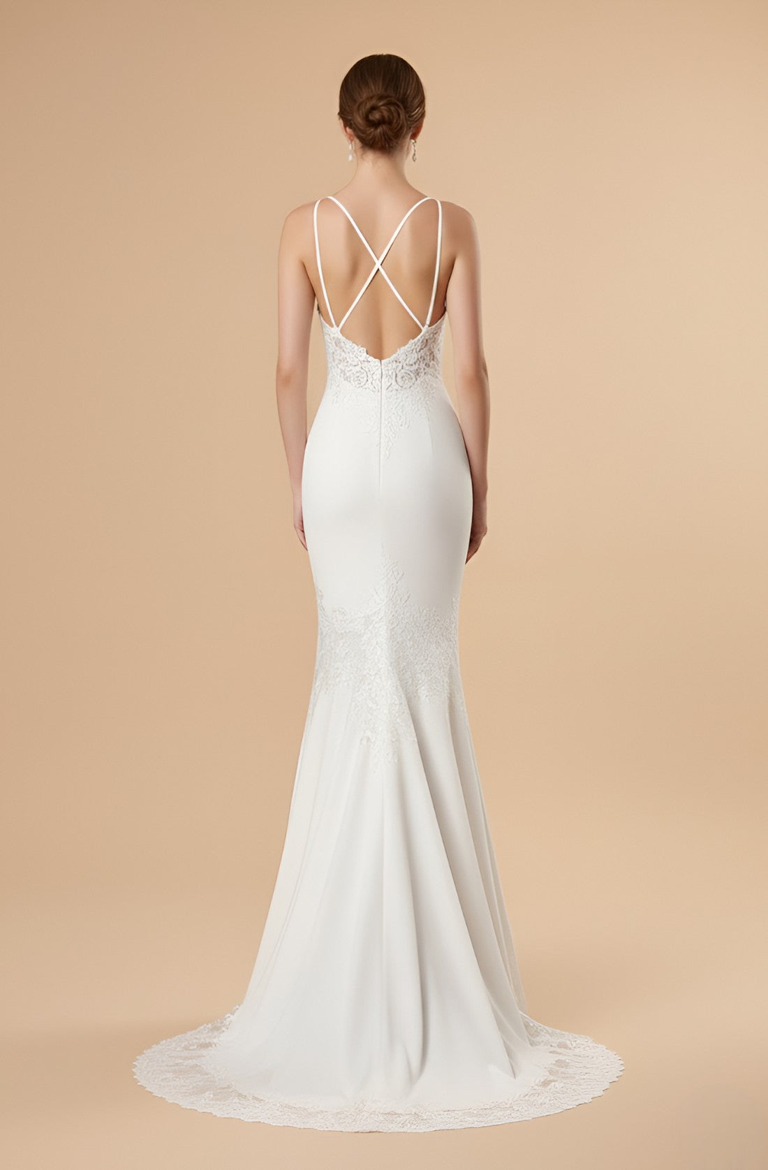 Celina Beaded Lace A-Line Gown