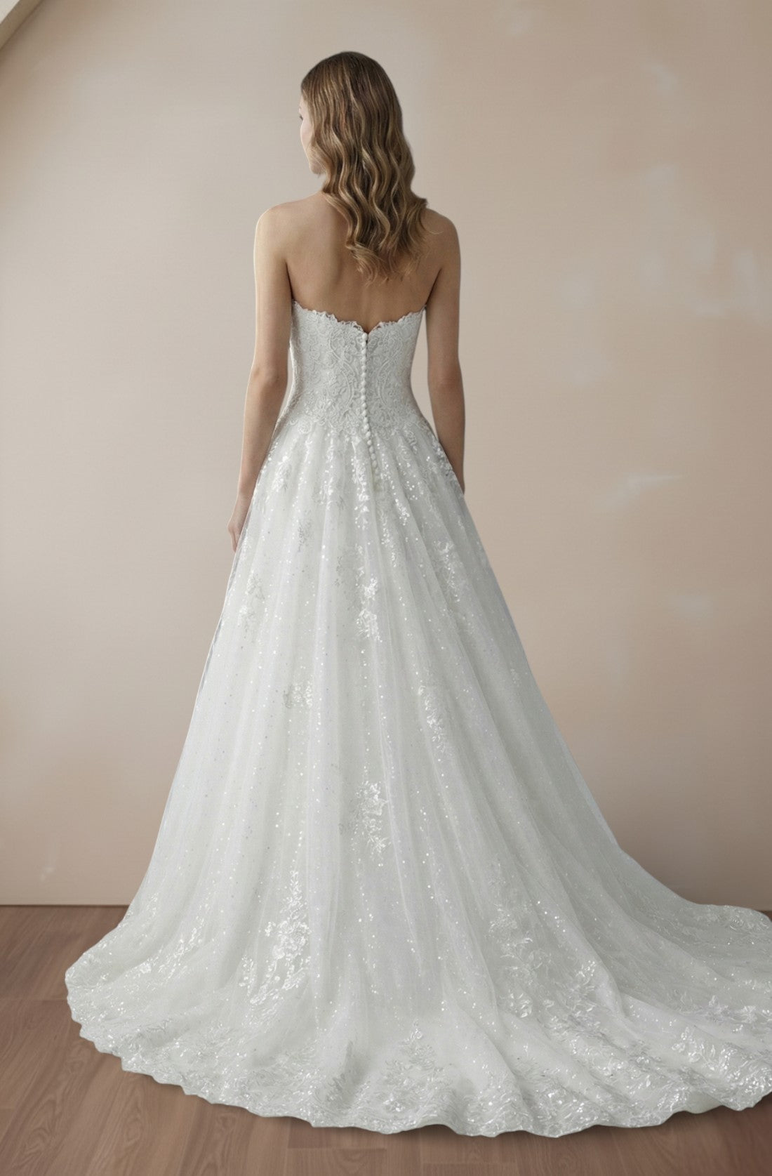 Seraphina Keyhole Lace Gown