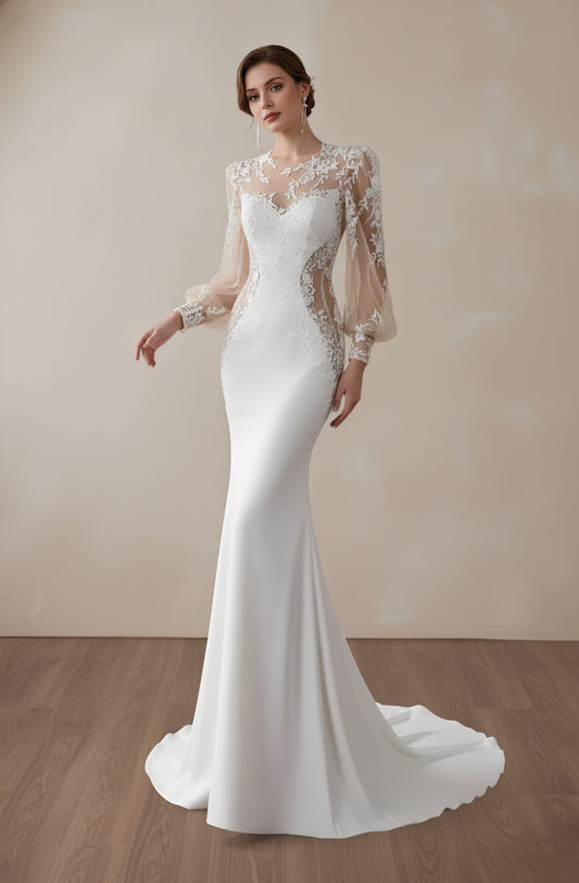 Seraphina Lace Sleeve Gown