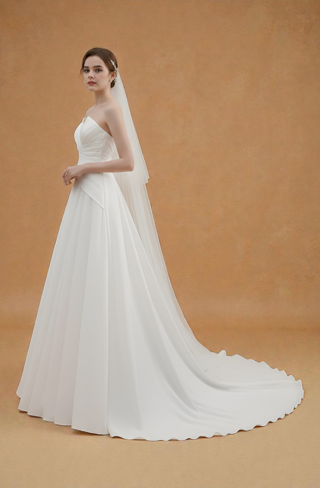 Amelina Off-Shoulder Lace Gown