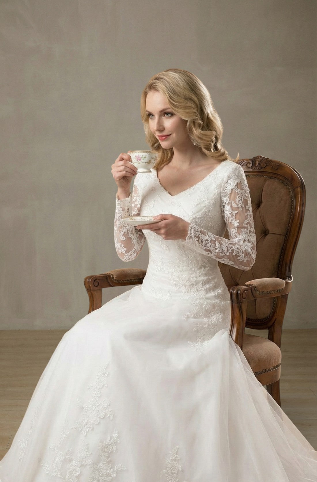 Maelis Woolen Ball Gown