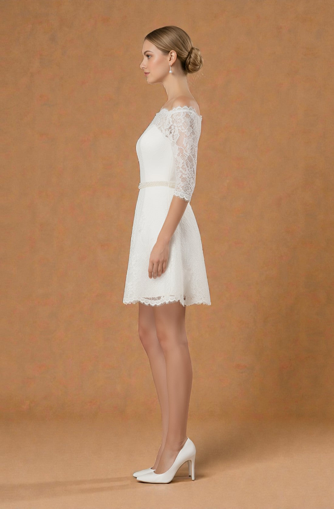 Miravelle Sweetheart Lace Gown