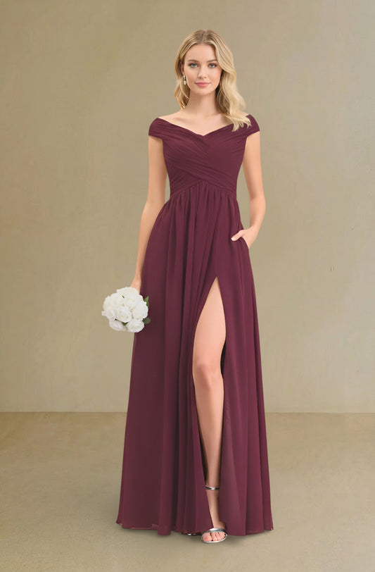 Square Collar Spaghetti Strap Evening Dress